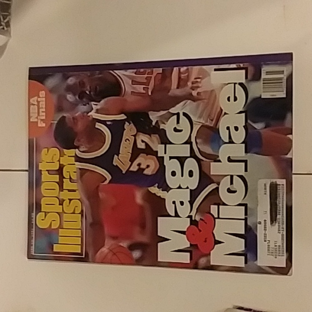 Magic Johnson and Michael magazine